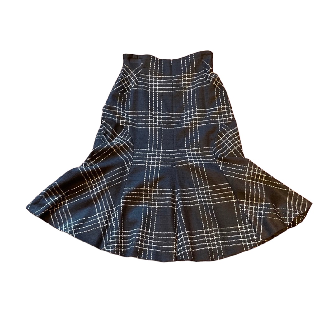 Escada Black/White Skirt Size 4, Euc